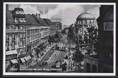 AK Berlin-Kreuzberg, Saarlandstrasse mit Haus Vaterland