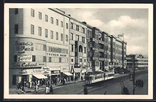 AK Berlin-Charlottenburg, Strassenbahn auf der Joachimsthaler Strasse