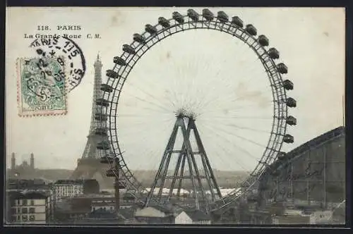 AK Paris, La Grande Roue, Riesenrad