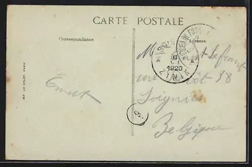 AK Roubaix, Panorama, Rue de la Gare