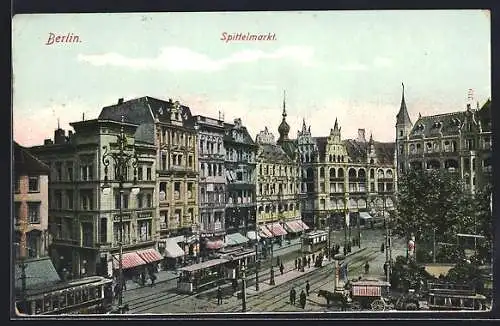 AK Berlin, Spittelmarkt aus der Vogelschau