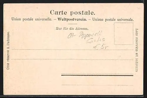 AK Meglisalp, Ortsansicht mit Bergen