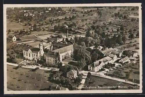 AK Münsterlingen, Kantonsspital vom Flugzeug aus