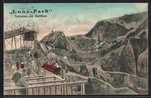 AK Berlin, Luna-Park, Terrassen am Halensee