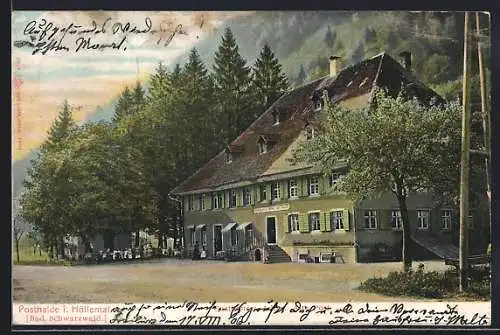 AK Posthalde / Höllental, Gasthaus zum Adler, Alte Post