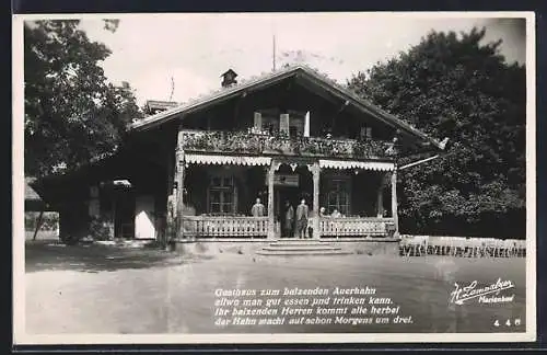 AK Glatzen, Gasthaus zum balzenden Auerhahn