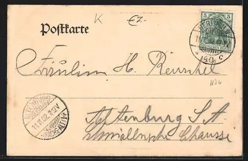 AK Berlin, Nationalgalerie und Friedrichsbrücke mit Strassenbahn, Friedrichsstr. 176 /177 mit Litfasssäule