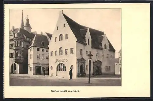 AK Leipzig, Inter. Baufachausstellung 1913, Gastwirtschaft zum Sack