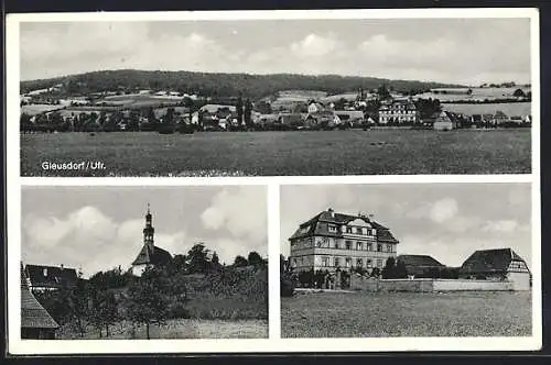 AK Gleusdorf / Ufr., Apostelhaus & Exerzitienheim, Totalansicht