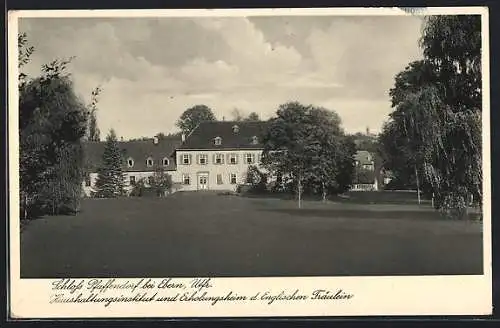 AK Ebern /Utfr., Schloss Pfaffendorf, Haushaltungsinstitut