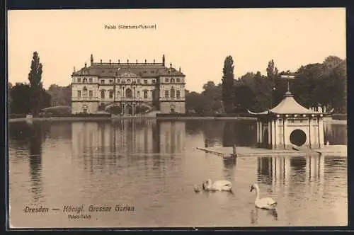 AK Dresden, Palais-Altertums Museum im Königl. Grossen Garten