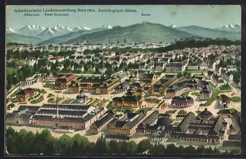 AK Bern, Schweizerische Landesausstellung 1914, Ansicht gegen Süden