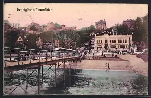 AK Hamburg-Neumühlen, Uferansicht