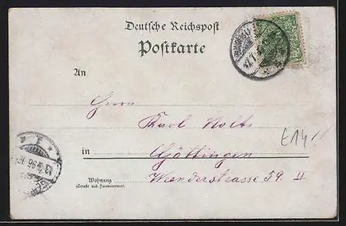Lithographie Hamburg-St. Pauli, Konzerthaus Hamburg, Innenansicht Konzert-Saal
