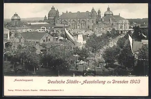 AK Dresden, deutsche Städte-Ausstellung 1903, Ausstellungspark