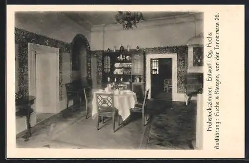 AK München, Ausstellung bemalter Wohnräume 1910-Frühstückszimmer
