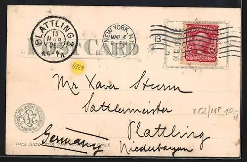 Lithographie St. Louis, World`s Fair 1904, Palace of Mines and Metallurgy