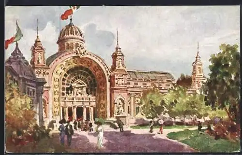 AK Trieste, Serravallo, Ausstellung, Vino di China ferruginoso