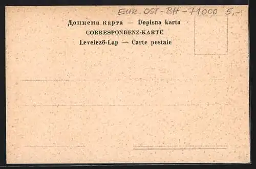 AK Sarajewo, Szene vom alten Marktplatze, Das Getreidewägen