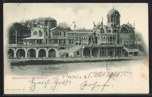 AK Paris, Exposition universelle de 1900, Pavillons von Griechenland und Serbien