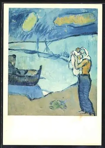 Künstler-AK sign. Picasso: The Fisherman`s Farewell