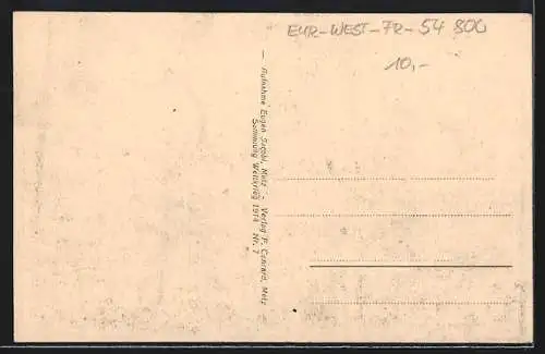 AK Jarny, Strassenansicht mit Soldaten