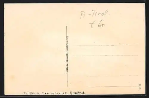 AK Lermoos a.d. Mittenwaldbahn, Ortsansicht gegen Wetterstein