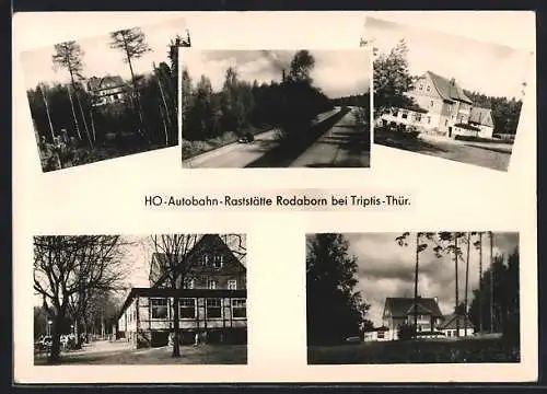 AK Triptis / Thür., HO-Autobahn-Raststätte Rodaborn