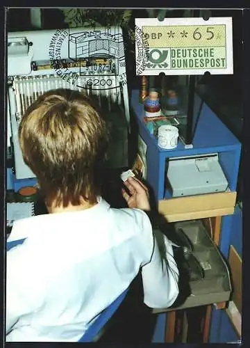 AK Wiesbaden, Automaten-Postwertzeichen, Ausgaben der Schalterterminals