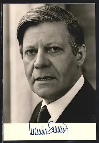 AK Portrait Bundeskanzler Helmut Schmidt