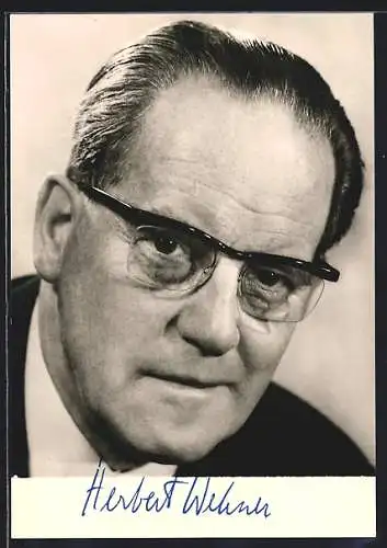 AK Portrait Herbert Wehner, Mitglied des SPD-Präsidiums