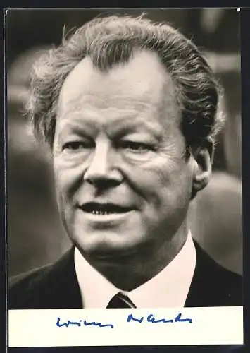 AK Portrait Dr. h.c. Willy Brandt, Vorsitzender der SPD