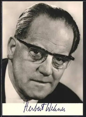 AK Portrait Herbert Wehner, Mitglied des SPD-Präsidiums