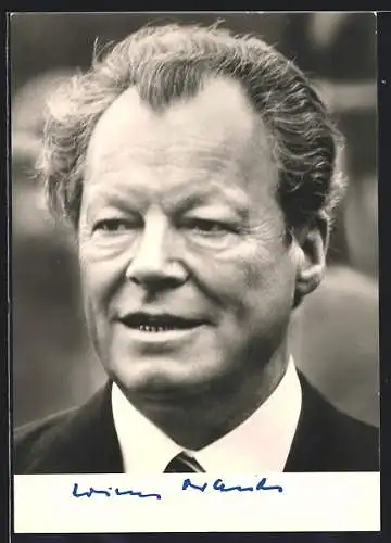 AK Portrait Dr. h.c. Willy Brandt, Vorsitzender der SPD