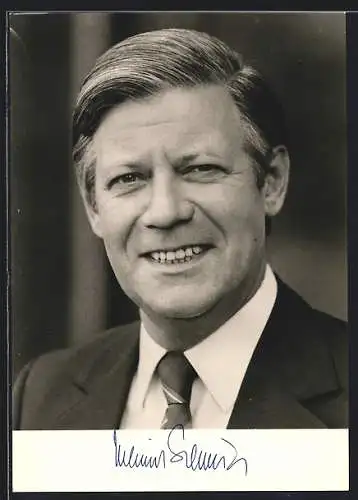AK Portrait von Helmut Schmidt, MdB, Bundeskanzler, Stellvertretender Vorsitzender der SPD
