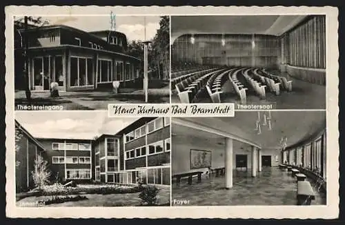 AK Bad Bramstedt, Neues Kurhaus, Theater, Innenhof und Foyer