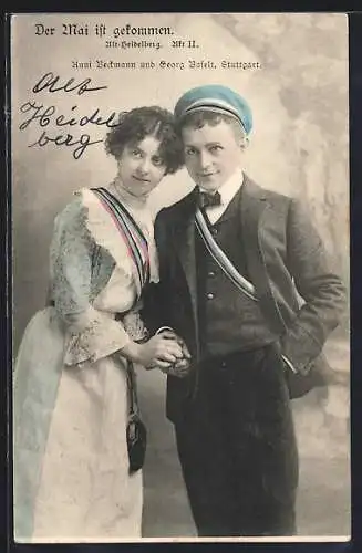 AK Alt-Heidelberg, Akt II, Student flirtet mit der Kellnerin