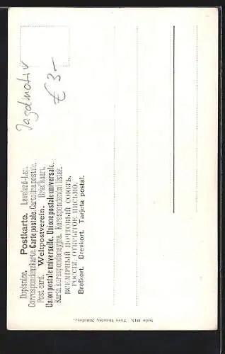 Künstler-AK M. Müller jun.: kämpfende Hirsche