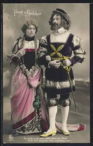 AK Faust und Gretchen, Ich weiss zu gut, dass solch erfahr`ner Mann...