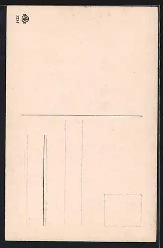 Künstler-AK Mann spielt Flöte während eine Frau tanzt, Jugendstil