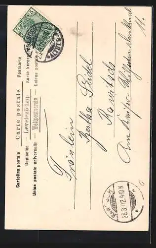 Künstler-AK Frau in gelbem Kleid mit Fliederbusch, Jugendstil