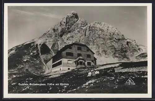 AK Guttenberg-Haus, Berghütte mit Eselstein