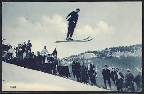 AK Skispringer in der Luft