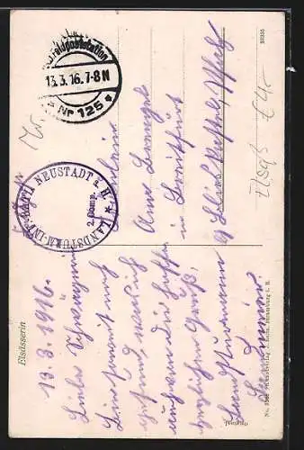 AK Elsass, Frau in elsässer Tracht auf einem Feld