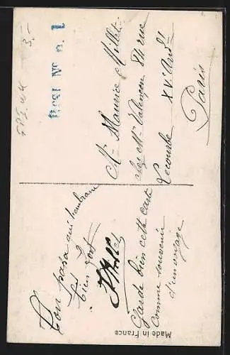 AK Vive la France, französischer Soldat und Flugzeug