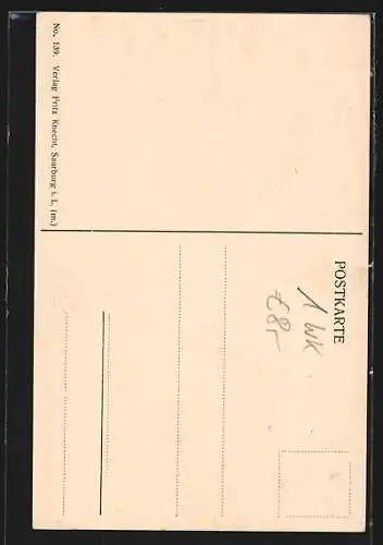 AK Deutsch-Avricourt, Strasse Moussey, König Ludwig v. Bayern a. d. Front