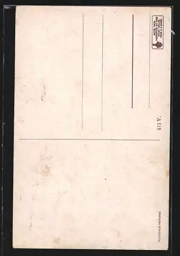 AK Mosel-Lied von Th. Reck, Weinkönigin, Weintrauben