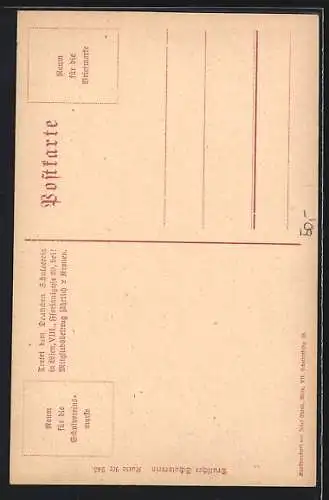 AK Wien, Ansicht der Maria-Stiegen, Deutscher Schulverein