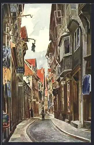 AK Hildesheim, Blick in die Judenstrasse