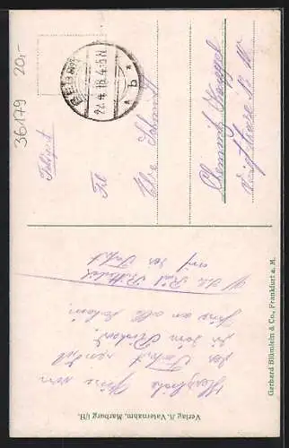 AK Bebra, Bahnhof, Kaiserl. Postgebäude, Unter der Linde, Bahnstrasse